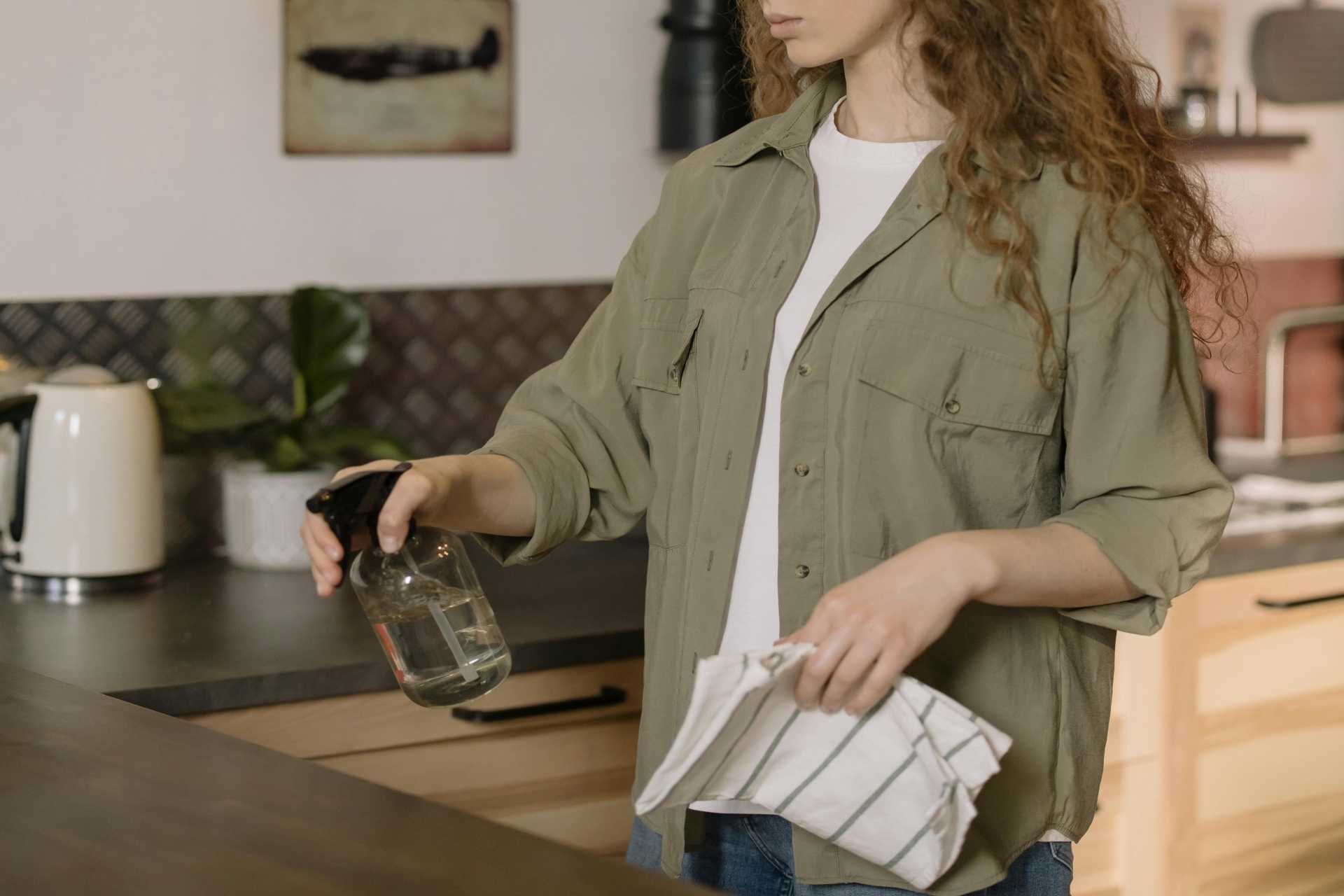 Cleaning Kitchen